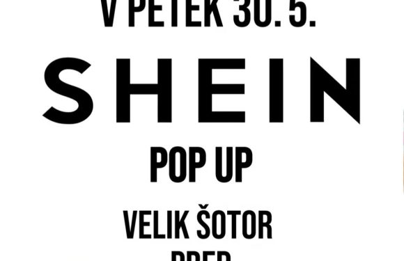 Shein pop-up razprodaja in PittaRosso totalna razprodaja v Qcentru Ptuj